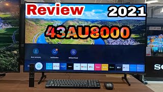 Unboxing 43AU8000K Samsung new 2021 Crystal UHD [upl. by Razal]