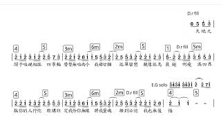 必巡 曾瑋中 譜簡譜和弦譜樂譜數字譜歌詞 [upl. by Annai]