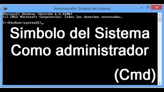 3 Maneras de ejecutar símbolo del sistema como Administrador Windows 10 y 81 [upl. by Fraya]