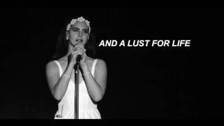 LANA DEL REY  LUST FOR LIFE FT THE WEEKND LYRICS [upl. by Oirevas]