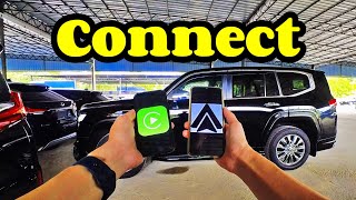 Land Cruiser LC300  Apple CarPlay Android Auto amp MiraCast Toyota [upl. by Ehtnax117]