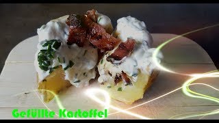 Gefüllte Kartoffeln vom Grill  Hübi´s BBQ [upl. by Topping]