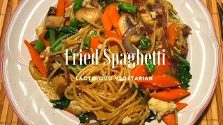 Vegetarian Fried Spaghetti with Eggs [upl. by Aissyla663]