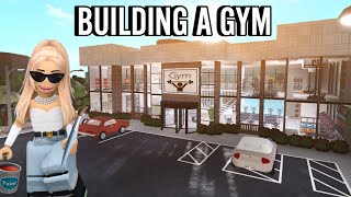 BUILDING A BLOXBURG GYM WITH THE NEW ITEMS  roblox [upl. by Roye]