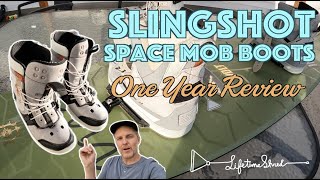 Slingshot Space Mob Wakeboard Boots  One Year Review  Pros Cons and Mods [upl. by Eynttirb717]