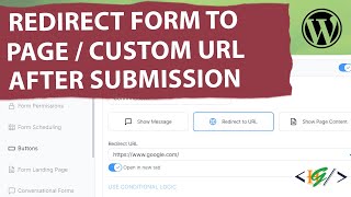 How to Redirect Formidable Forms to Page  Custom URL After Form Submission in WordPress [upl. by Oicirtap]