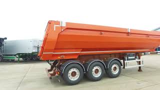 New 2017 Fruehauf Half Pipe Aggregate Tipping  Tipper Trailer For Sale [upl. by Nirok]