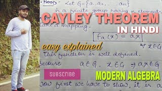 Cayley theorem proof in hindi 🔥 [upl. by Alexandros]