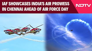 Indian Air Force Day 2024  IAF Showcases Indias Air Prowess In Chennai Ahead Of Air Force Day [upl. by Horner906]