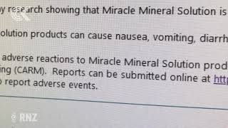 Medsafe warns against man selling Covid 19 bleach cure [upl. by Cirle]