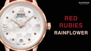 Mido Rainflower Rose Gold Red Ladies Ref M0432073611800 [upl. by Astraea]