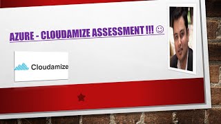 Azure  Cloudamize Assessment [upl. by Kapeed]