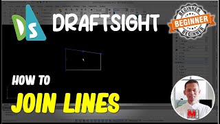 Draftsight How To Join Lines [upl. by Ailat]