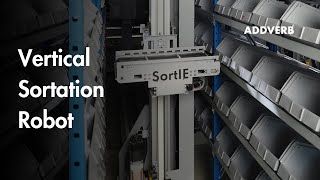 SortIE  Vertical Sortation Robot  Narrow Aisle Sorting  Addverb [upl. by Auqinet]