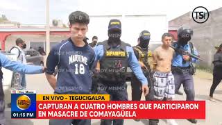 Presentan a supuestos pandilleros que ejecutaron masacre en Comayagüela [upl. by Doughman]