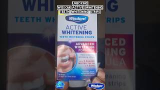 Unboxing wisdomtoothbrushes Active Whitening Teeth Whitening Strips [upl. by Zohara]