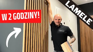 Lamele dekoracyjne w 2 GODZINY  jak wykonać samemu [upl. by Langsdon]