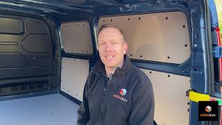 How to install van racking Sortimo SR5 in a Transit Custom [upl. by Enilarac]