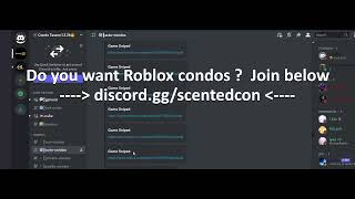 Roblox Condo Discord Server 2023 condo robloxcondos robloxcondo condos condogames scentedcon [upl. by Annaitsirhc935]