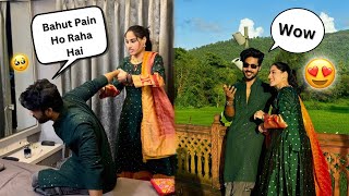 Shoulder Injury Prank On Wife🤕 Gone Wrong😅 Rahul and Bhumi [upl. by Offen]