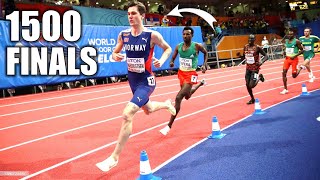 Jakob Ingebrigtsen VS Samuel Tefera  1500 Meter Finals  2022 World Indoor Championships [upl. by Aleinad781]