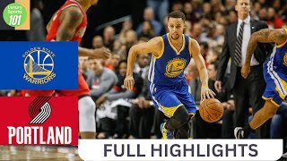 WARRIORS at TRAIL BLAZERS HIGHLIGHTS October 23 2024 [upl. by Annasoh]