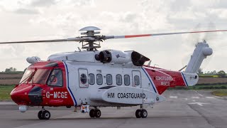 Sikorsky S92A GMCGH  HM COASTGUARD Take off and Training 🚁 [upl. by Leribag]