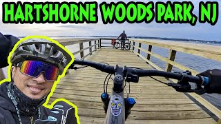 Hartshorne Woods Park MTB Trails in Highland NJ  Orbea Rise H15 subscribe [upl. by Fromma]