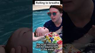 Why We Teach Kids To Roll To Breathe When Swimming learntoswim pool toddlers [upl. by Falkner]