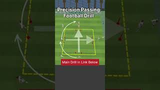 PRECISION Passing Football Drill  Soccer Drills  Warm up passingdrill footballpractice football [upl. by Noremac69]