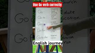 Correct way of using English verbs How to use go verb in sentence improveyourenglish englis [upl. by Eelrebmik357]