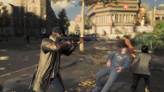 Watch Dogs Legion  Aiden Action Kills Sniper and Stealth Kills 4 STAR CHASE [upl. by Arnie]