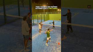 Ejercicio para generar espacios en las esquinas pádel padeltime padelvideos padelpeople padel [upl. by Anauqahc]