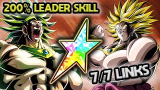 100 INT LR LSSJ BROLY  TEQ LR LSSJ BROLY ROTATION Dragon Ball Z Dokkan Battle [upl. by Meijer]