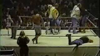 Jerry Lawler Dusty Rhodes Magnum TA vs Ole amp Arn Anderson Tully Blanchard  Memphis Wrestling [upl. by Ailemap86]