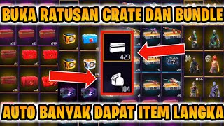 BUKA RATUSAN CRATE DAN BUNDLE AUTO BANYAK DAPAT ITEM LANGKA [upl. by Klenk]