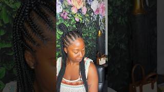 Half Knotless and half stitch braids 🥰 hairstyles knotlessbraids braids haircare knotless [upl. by Edra]