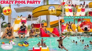 Crazy Pool Party 🏊  Gone Wrong 😱  Insane Waterslides 🤯  Too Much Fun With Friends 😅 [upl. by Otrebcire59]