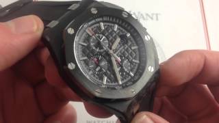 Audemars Piguet Royal Oak Offshore Forged Carbon Luxury Watch Review [upl. by Divod]