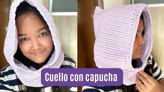 🧶Cuello con Capucha fácil tejido a Crochet todas las tallas🧶Crochet Hood and all sizes [upl. by Reisinger885]