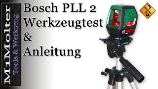 PLL 2 Bosch Bedienung und Funktionen des Kreuzlinienlasers von M1Molter [upl. by Karie]