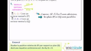 Deux Plans de lespace  Une Minute Pour Comprendre [upl. by Jardena496]