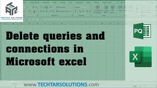 Delete queries and connections in Microsoft excel Quickest Method [upl. by Acemat]