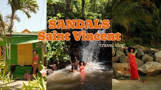 TRAVEL VLOG  Saint Vincent with Sandals road trips Bequia Island Kingstown [upl. by Sabir]