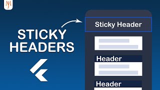 Flutter Sticky Header in ListView [upl. by Cheatham]