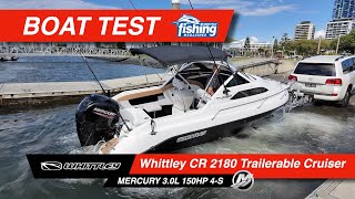 Tested  Whittley CR2180 with Mercury 150HP 30L 4 stroke [upl. by Ellinnet]