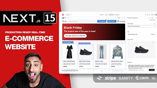 🔴 Lets build a Full Stack ECommerce App with NEXTJS 15 Sanity Stripe Clerk Tailwind TS [upl. by Arteid718]