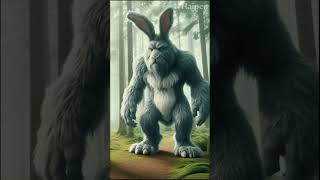 Giant Rabbit and Giant Gorrila Mix Hybrid Animals shorts youtubeshorts [upl. by Toni]