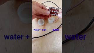 Water that can conduct electricity easily project electrical eksperiment shorts [upl. by Ayhdiv242]