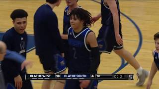 Olathe West at Olathe South Boys Hoops 22120 [upl. by Farley]